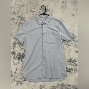 Men's Gray Short Sleeve Shirt